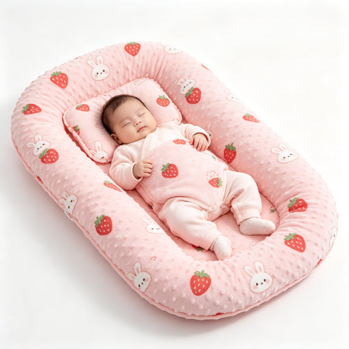 Baby Lounger Nest Portable Newborn Sleep Bed Anti-Pressure Anti-Startle 0-3 Years