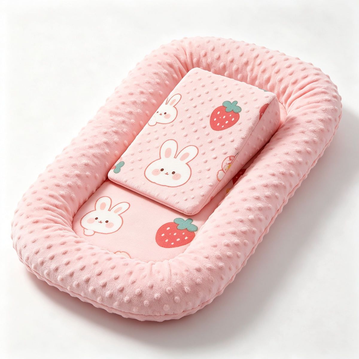 Baby Lounger Nest Portable Newborn Sleep Bed Anti-Pressure Anti-Startle 0-3 Years